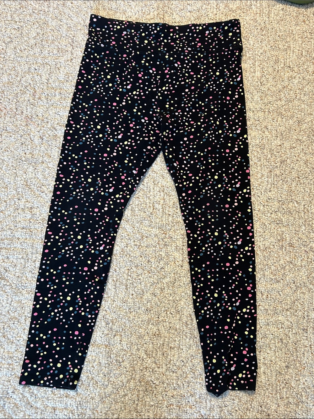 Justice Girls Black Speckled Leggings 20/22